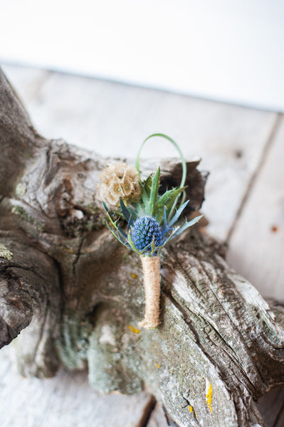 Boutonniere with Thistle